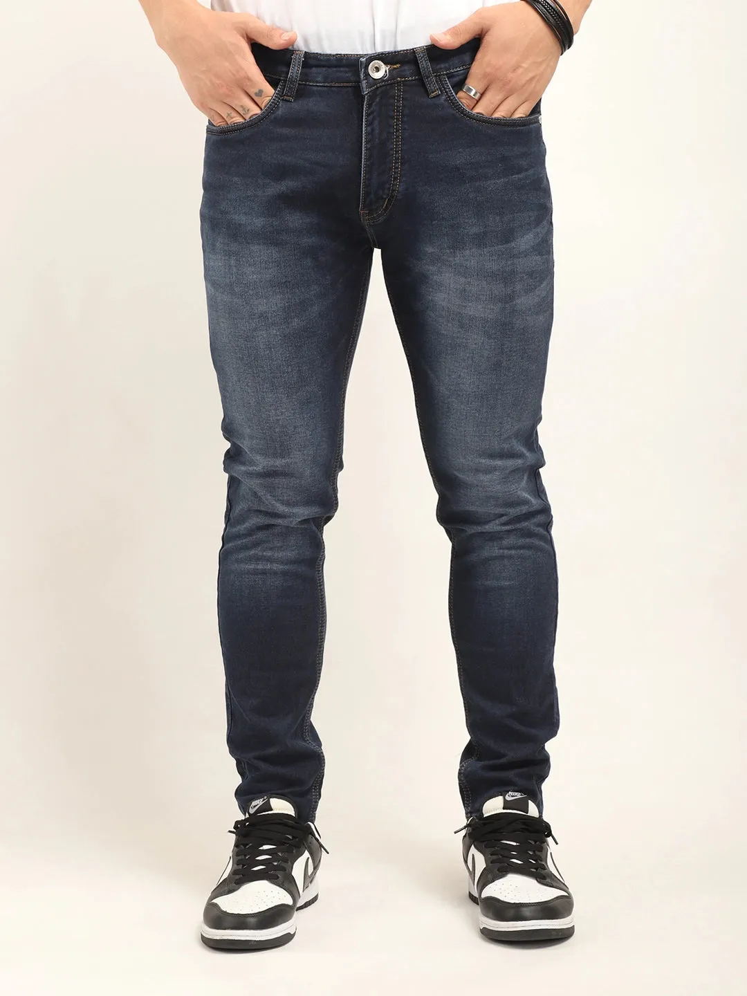 Voult Dark Blue Ankle Fit jeans