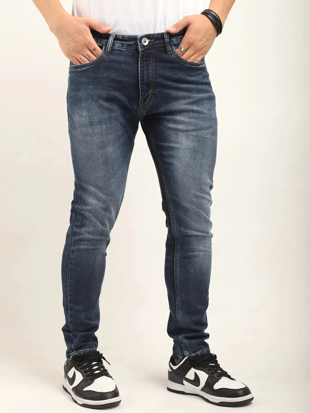 Voult Dark Blue Ankle Fit jeans