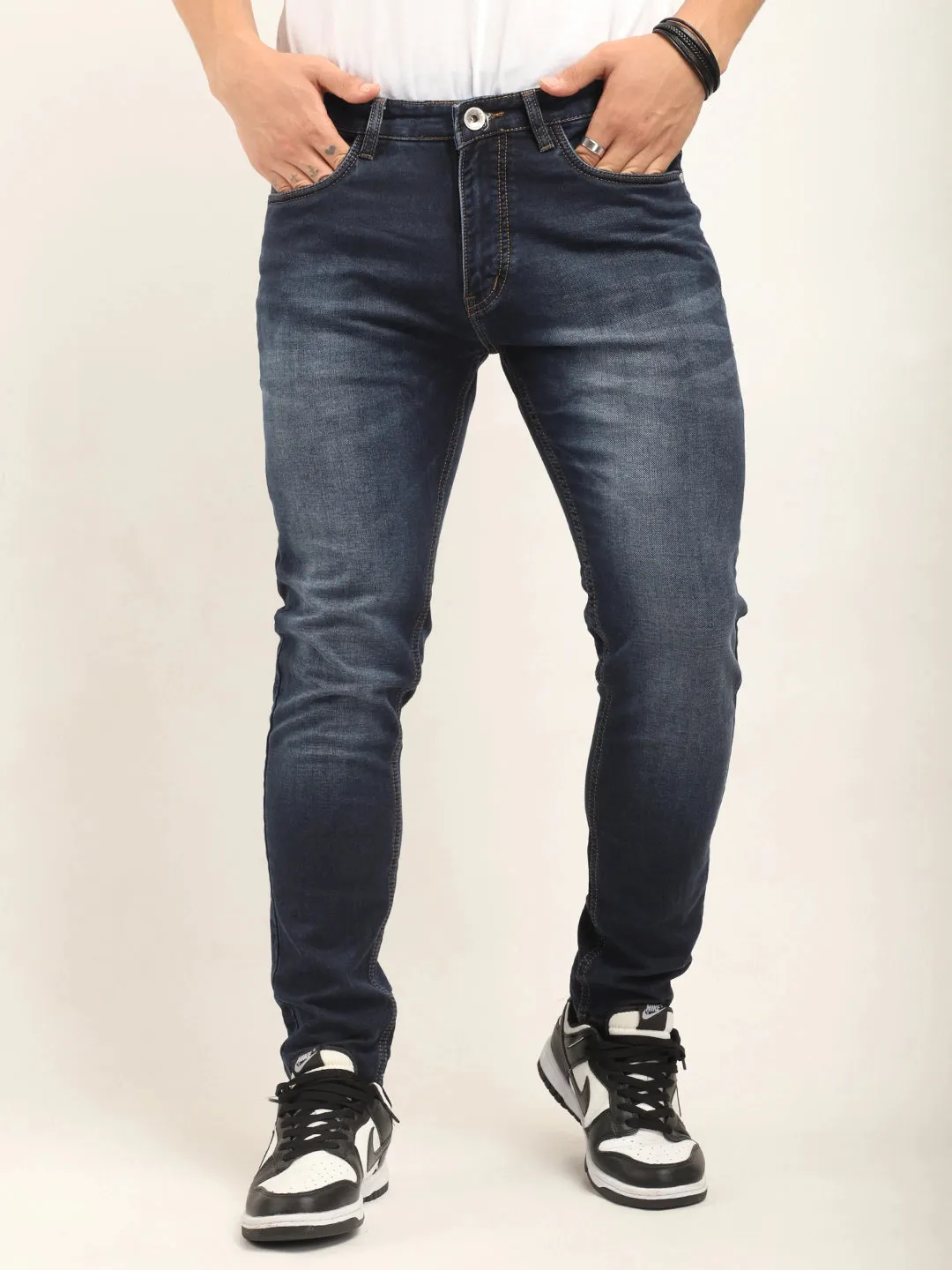 Voult Dark Blue Ankle Fit jeans