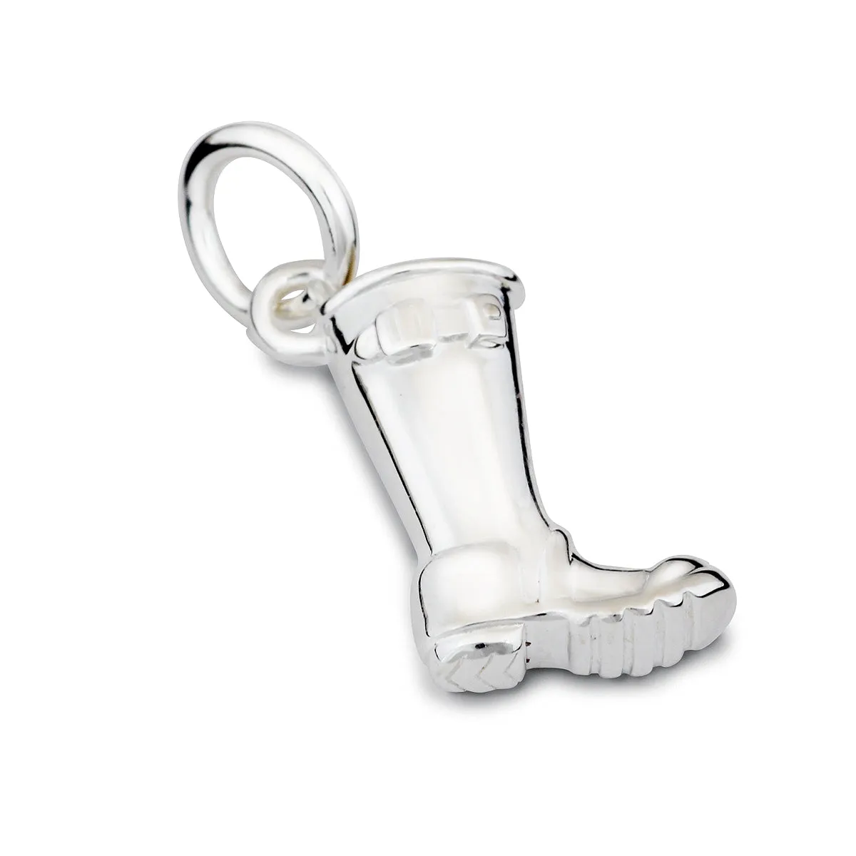 Welly Boot Personalised Silver Charm