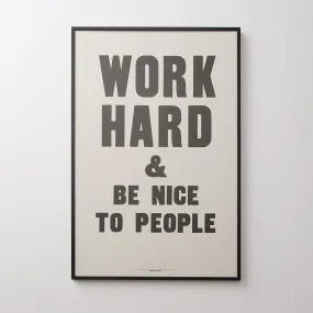 Work Hard Print